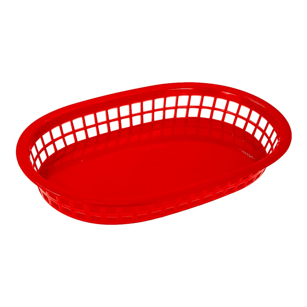 Canasta de plástico 27.2 x 17.5 cm roja TCANQPI062RD3 Tåvola