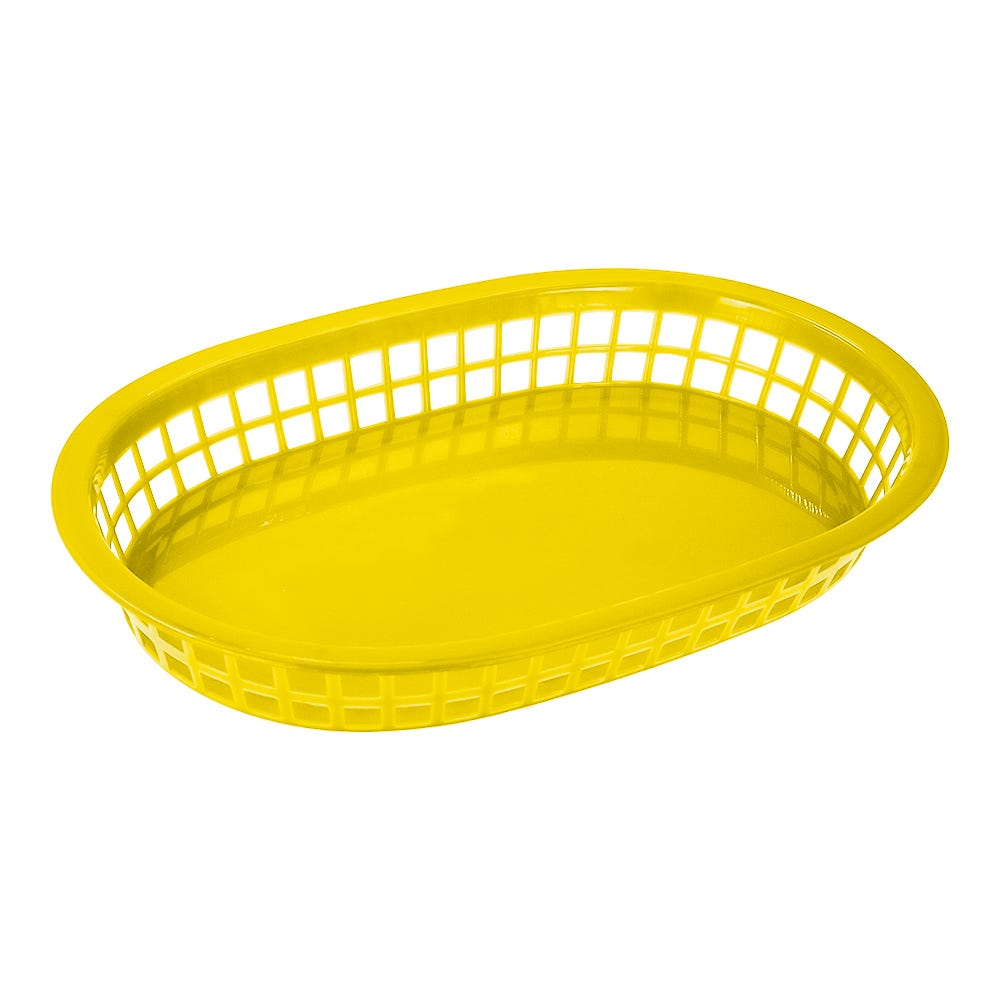 Canasta de plástico 27.2 x 17.5 cm amarilla TCANQPI062YE3 Tåvola