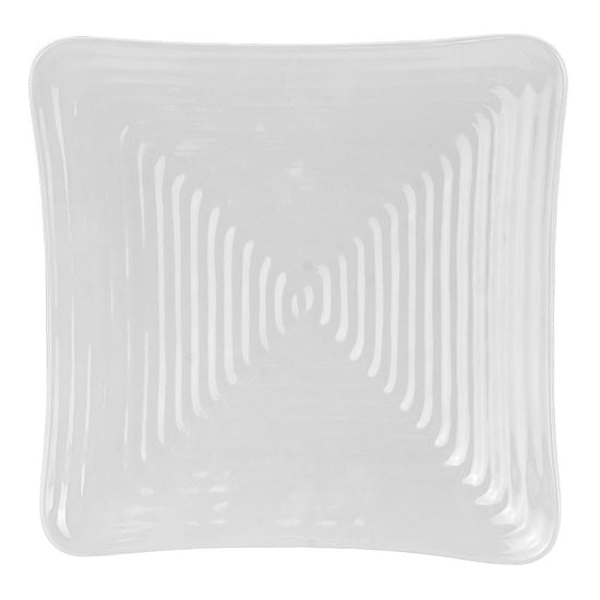 Plato Square con relieve de melamina 30.5 cm blanca TAVPTSQUARE30 Tåvola