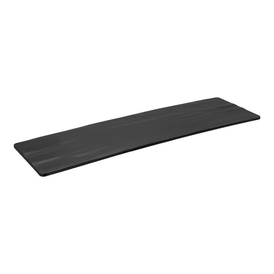 Platón de melamina rectangular 52 x 16 cm negro – vista tres cuartos
