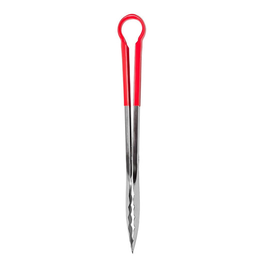 Pinza de acero inoxidable con cubierta de plástico rojo 30.1 cm TAV-12FTPHRED Tåvola