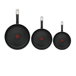 Juego de sartenes aluminio 20, 24 y 30 cm Hard Titanium Plus C3829082 T-Fal