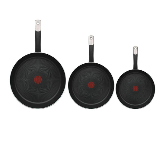 Juego de sartenes aluminio 20, 24 y 30 cm Hard Titanium Plus C3829082 T-Fal