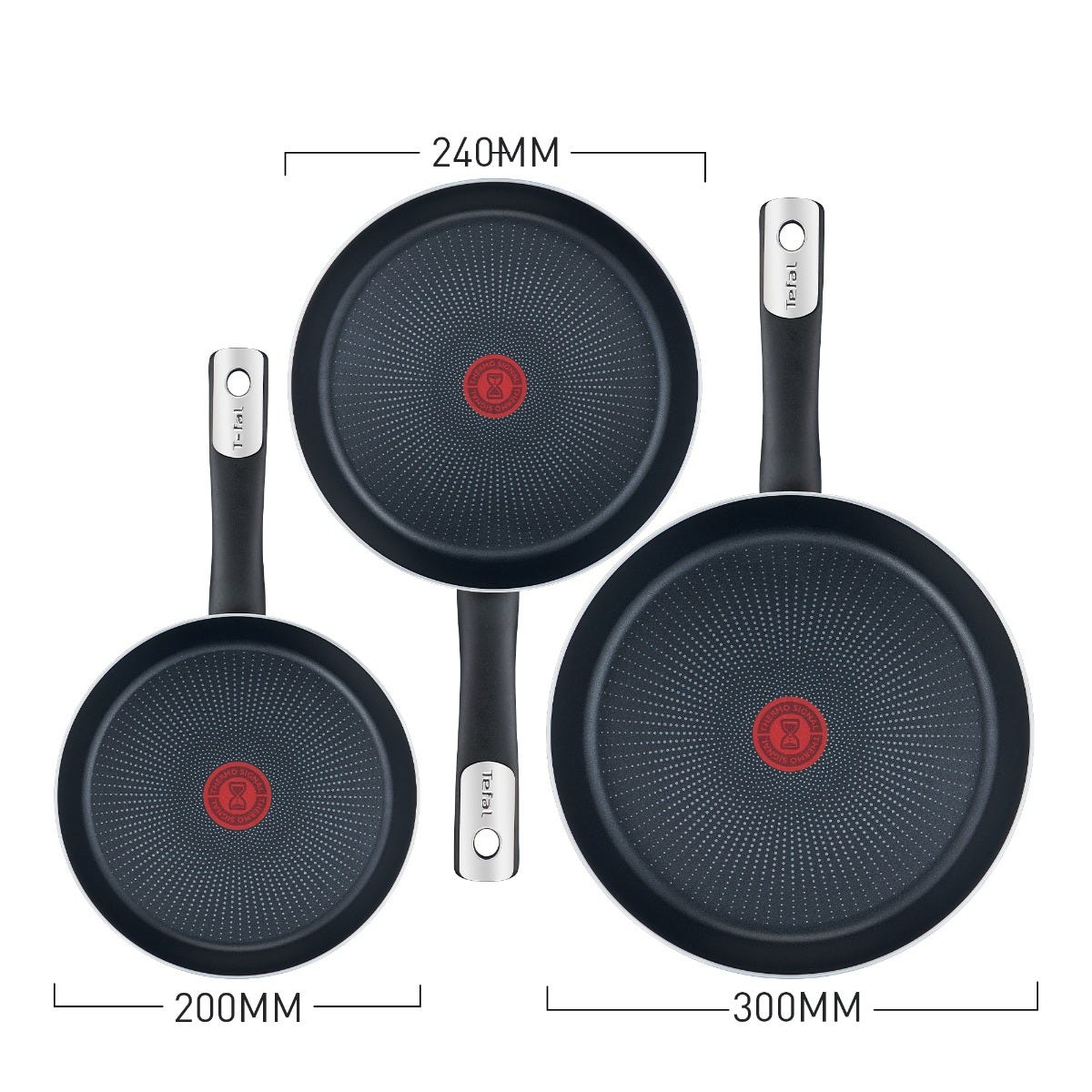 Juego de sartenes aluminio 20, 24 y 30 cm Hard Titanium Plus C3829082 T-Fal – vista 5