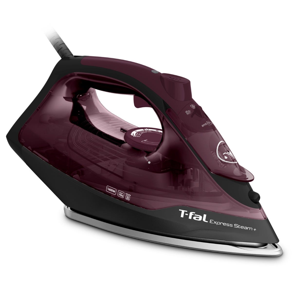 Plancha suela durilium antiadherente morado edición especial T-fal