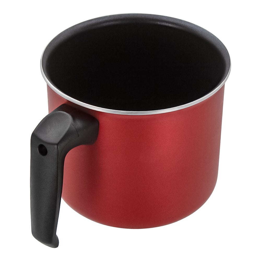 Batería de aluminio 25 piezas roja Family Cook T-fal – jarro con mango, vista superior del interior