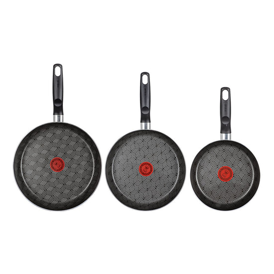 Juego de sartenes de aluminio 20/24/26cm expert chef gris 261400 T-Fal