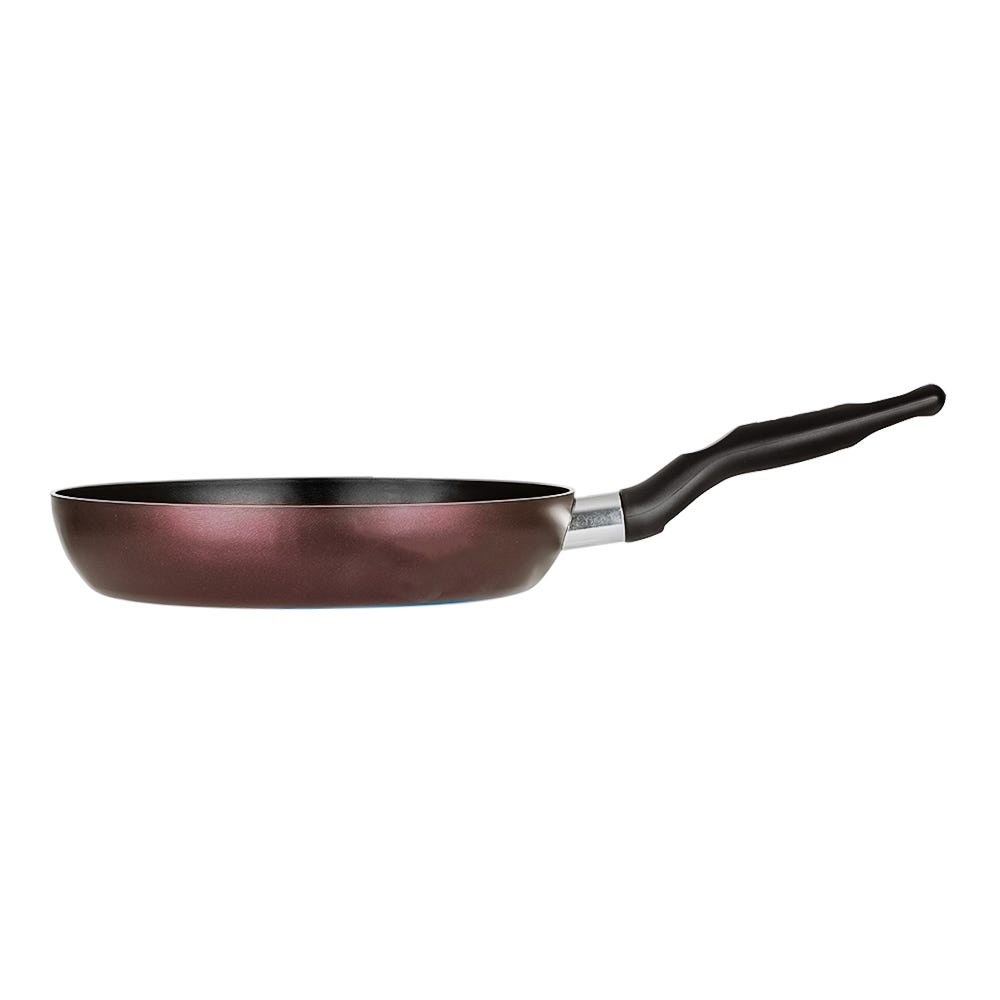 Batería de aluminio 12 piezas Expert Chef morada – sartén, vista lateral