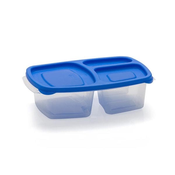 Contenedor de plástico triple 1 L Refripractic 0506 Cubasa