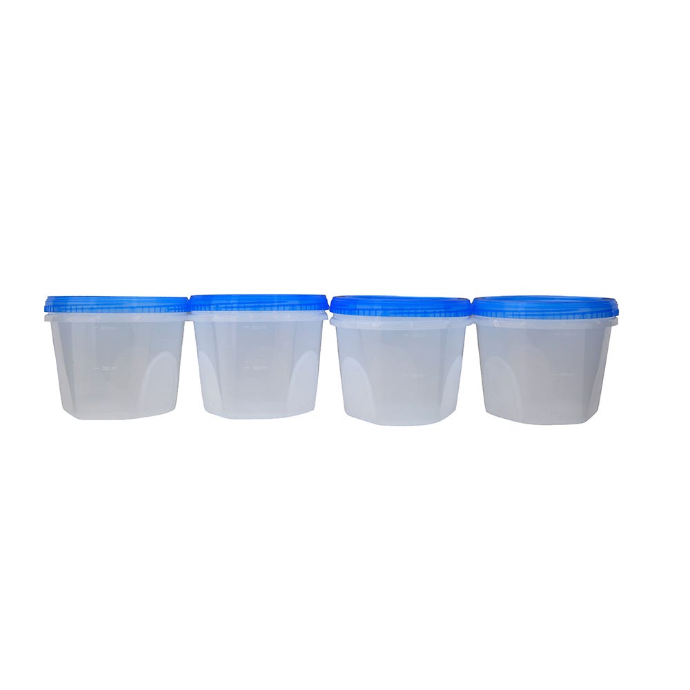 Juego de contenedores de plástico 4 piezas 575 ml Twist 1936 Cubasa