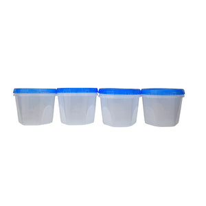 Juego de contenedores de plástico 4 piezas 575 ml Twist 1936 Cubasa