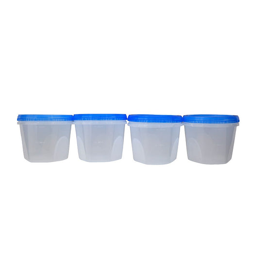 Juego de contenedores de plástico 4 piezas 575 ml Twist 1936 Cubasa
