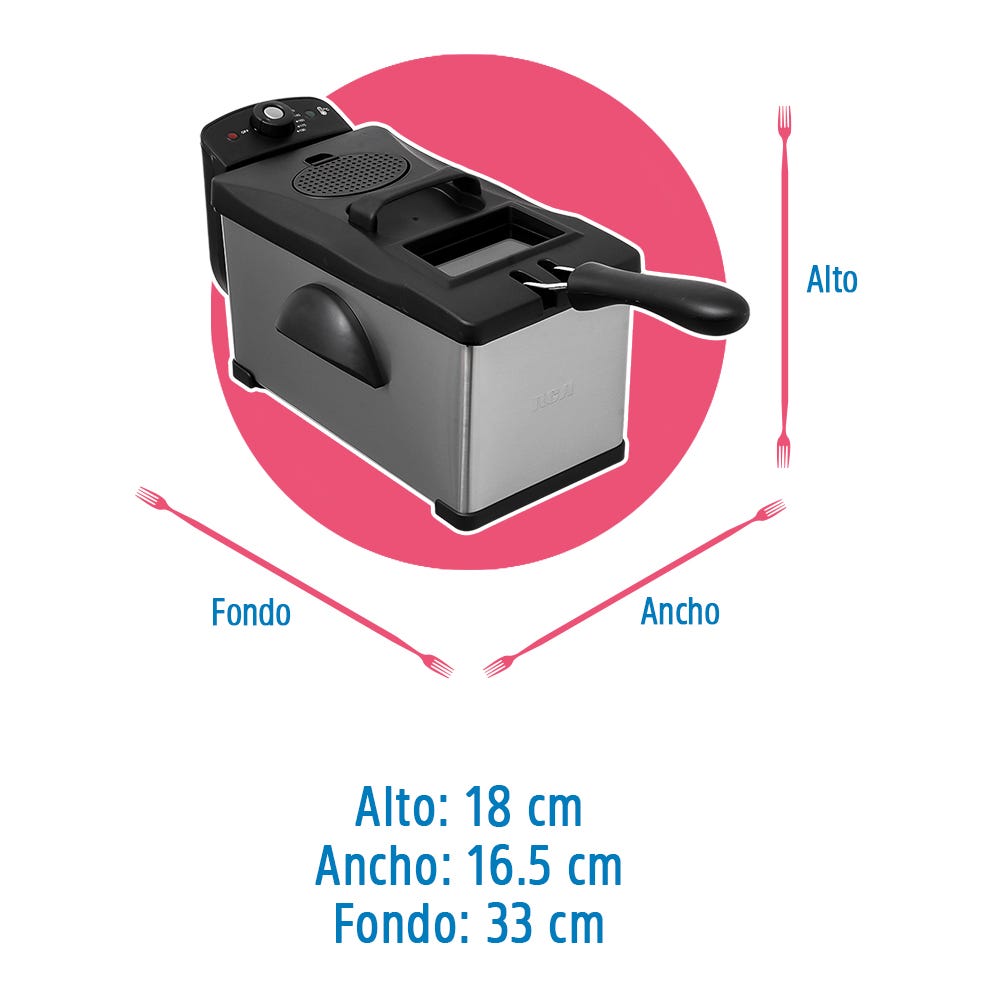 Freidora 3 L RC-DF303 RCA – vista 4