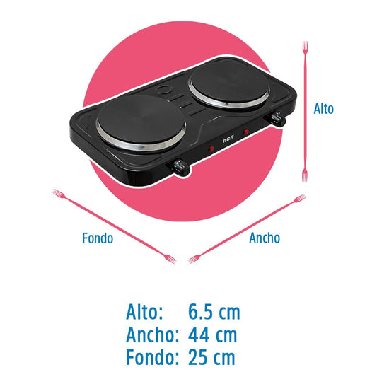 Parrilla eléctrica doble disco RC2000N RCA – vista 5