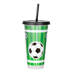 Vaso de plástico 650 ml con popote Venti FUT002
