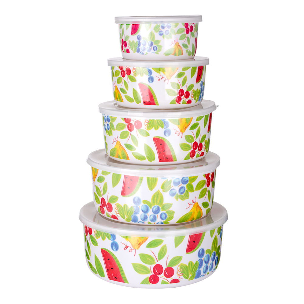 Juego de melamina 5 piezas mixing frutas 003-078 Travessa