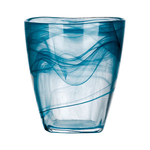 Vaso de vidrio 450 ml Velo azul petróleo LB V557190 Glassia
