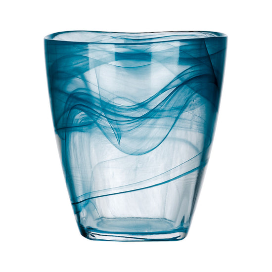 Vaso de vidrio 450 ml Velo azul petróleo LB V557190 Glassia