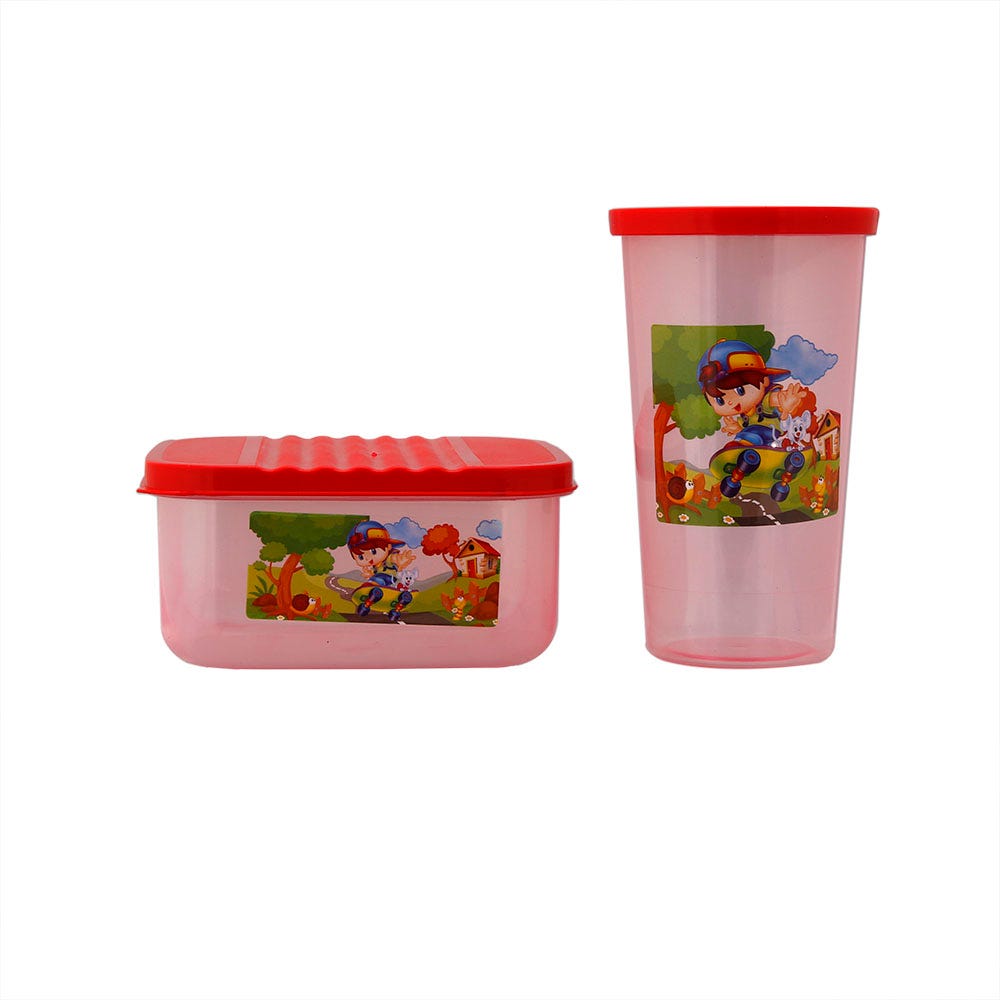 Kit escolar vaso y sandwichera varios colores