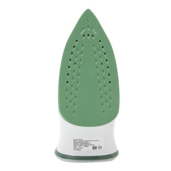 Plancha de vapor Oster serie 3800 verde – vista de la suela