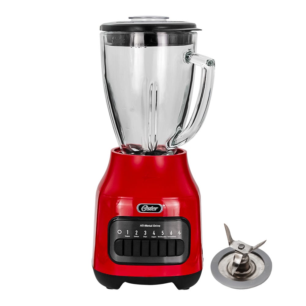 Licuadora plástico vaso de vidro Pyramid BLSTPYG1311NBG-013 Oster