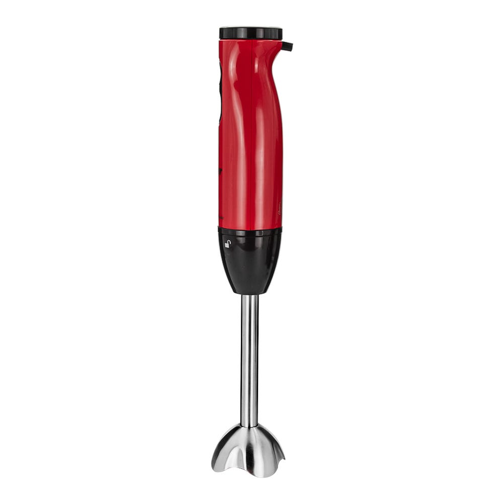Batidora de inmersión roja con accesorios FPSTH Oster