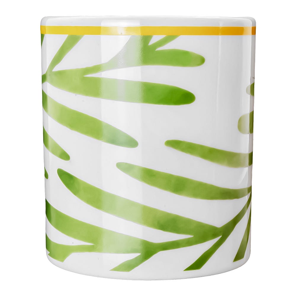 Taza de café de cerámica 300 ml Cassia Helecho Corona
