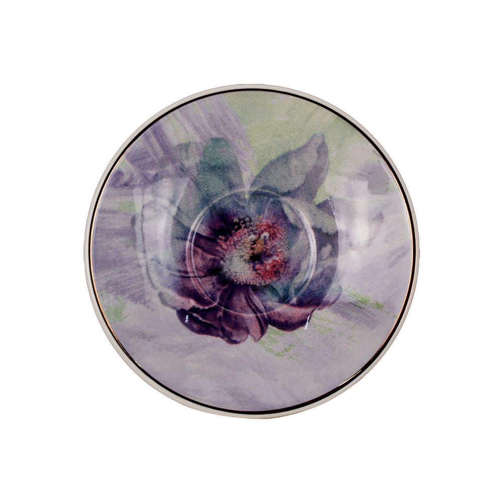 Set de té de cerámica decorada 4 x 8 Loreta SL172H030108 Corona