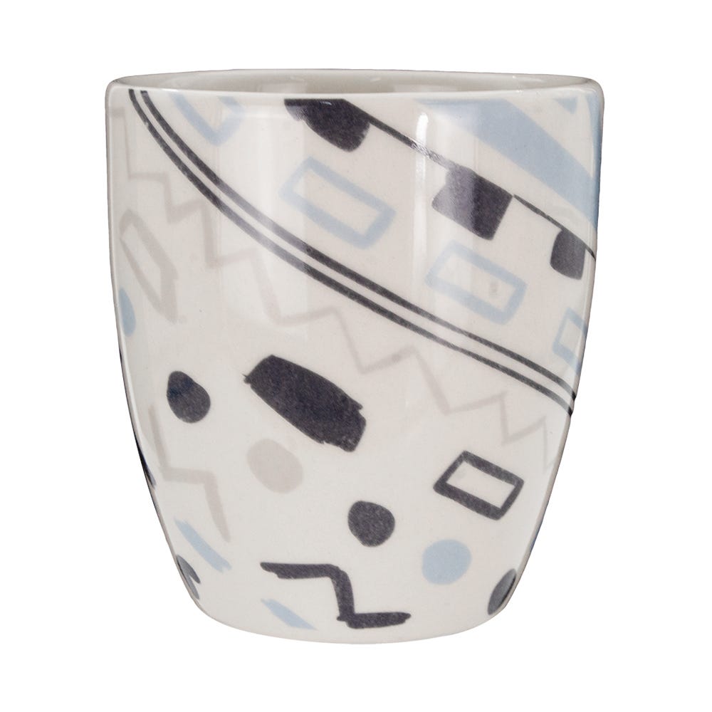 Taza mug de cerámica 260 ml Inca varios decorados PL186I516524 Corona