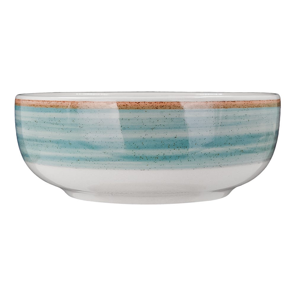 Vajilla de cerámica decorada 16 piezas Caoba azul VL1604040116 Corona
