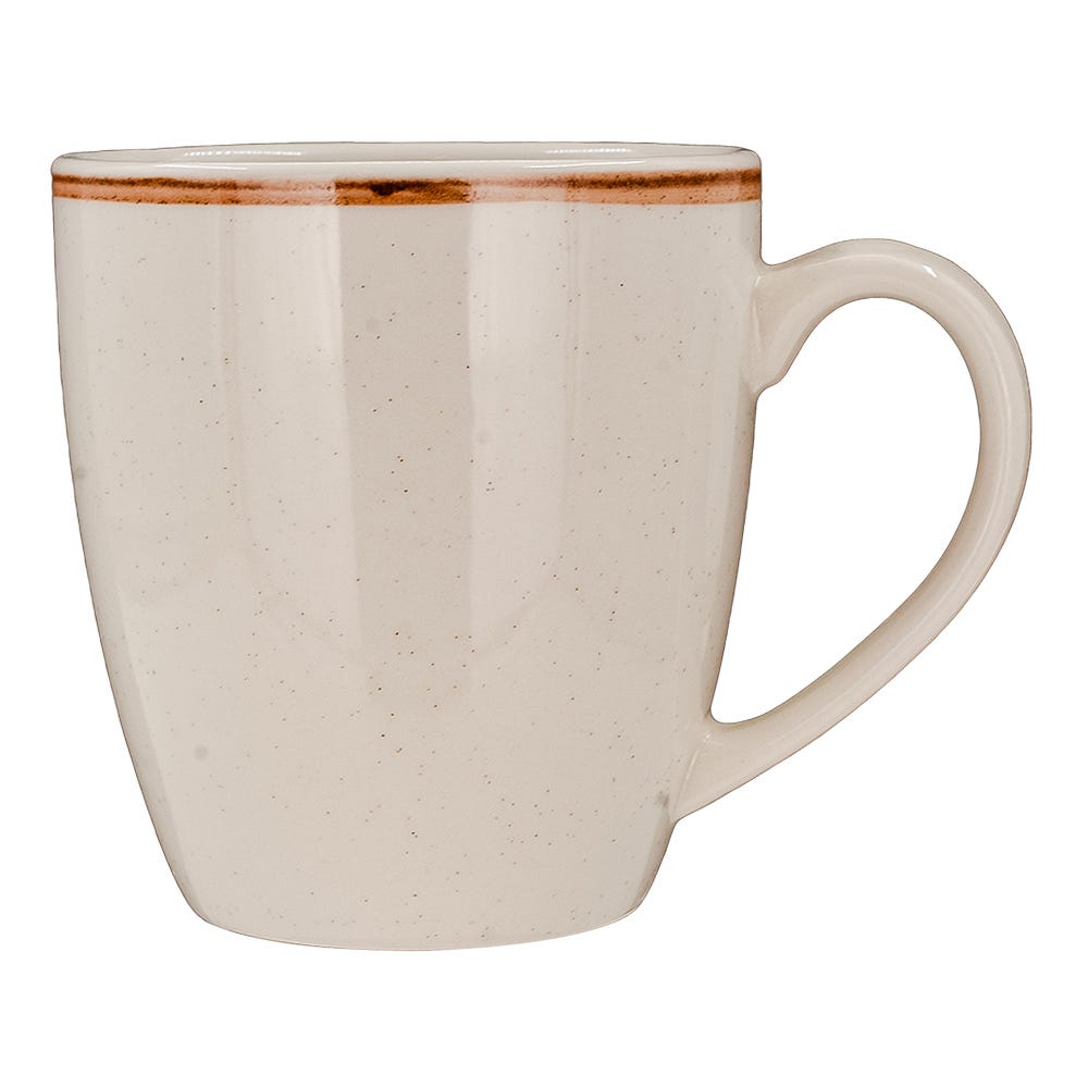 Vajilla de cerámica 16 piezas Caoba beige VL1605040116 Corona