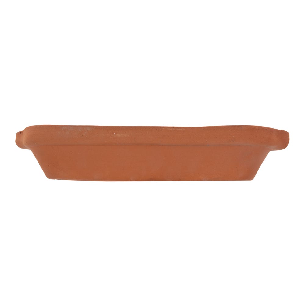Charola rectangular de barro con esmalte en interior 23 x 13 x 4 cm Viapot