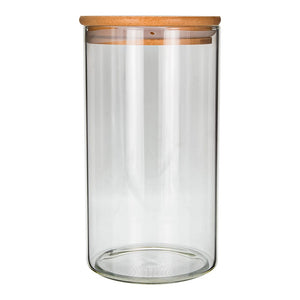 Frasco de vidrio con tapa de bambú 1.2 RG1350 Home Sweet Home