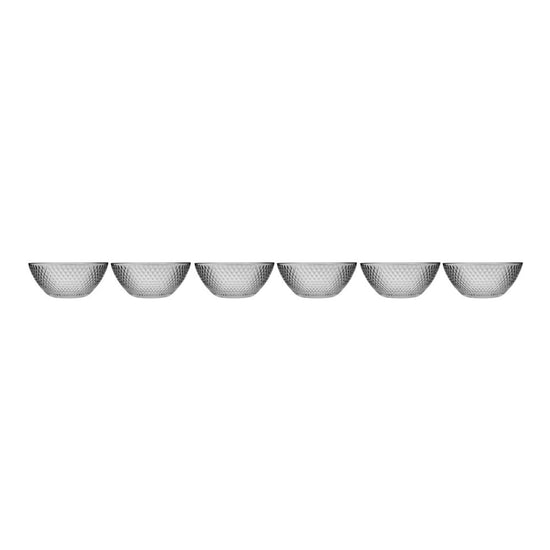 Juego de tazones de vidrio 330 ml 6 piezas BS549/6-1GP CARALEE Kim Glass