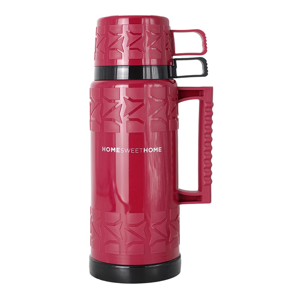 Thermo de plástico con fondo de cristal 1 L TR100 Home Sweet Home