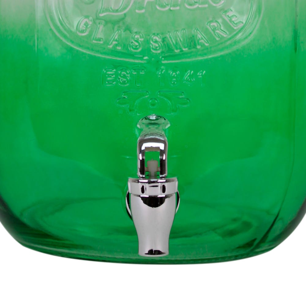 Dispensador de vidrio de agua 8 L con base de color