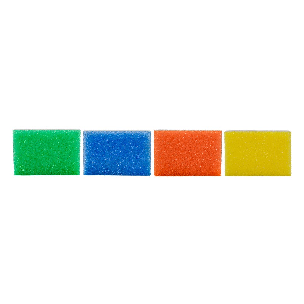Juego de 4 esponjas para limpieza 11.1 cm AB1 Home Sweet Home