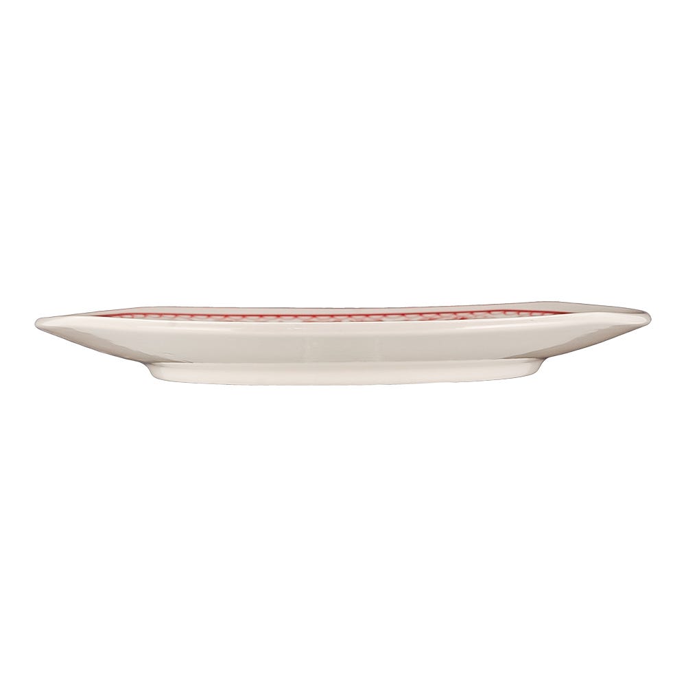 Plato pando de cerámica 24.3 cm Cuadro mediterránea Corona