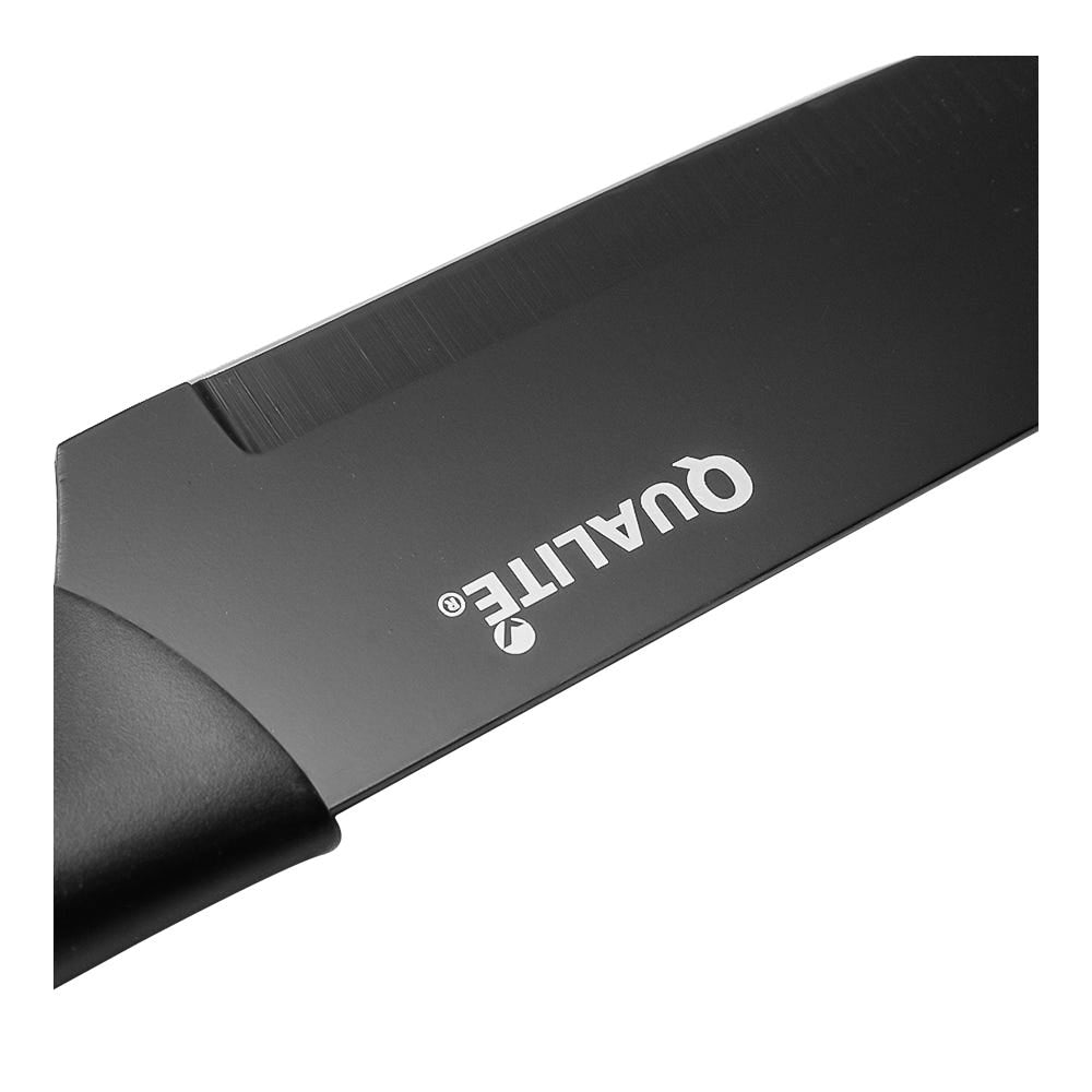 Juego de cuchillos y tijeras con revestimiento antiadherente negro LB-1237 Qualité