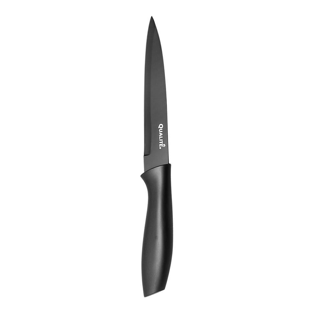 Juego de cuchillos y tijeras con revestimiento antiadherente negro LB-1237 Qualité