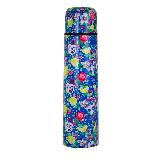 Thermo de acero inoxidable con diseño floral de 1 L