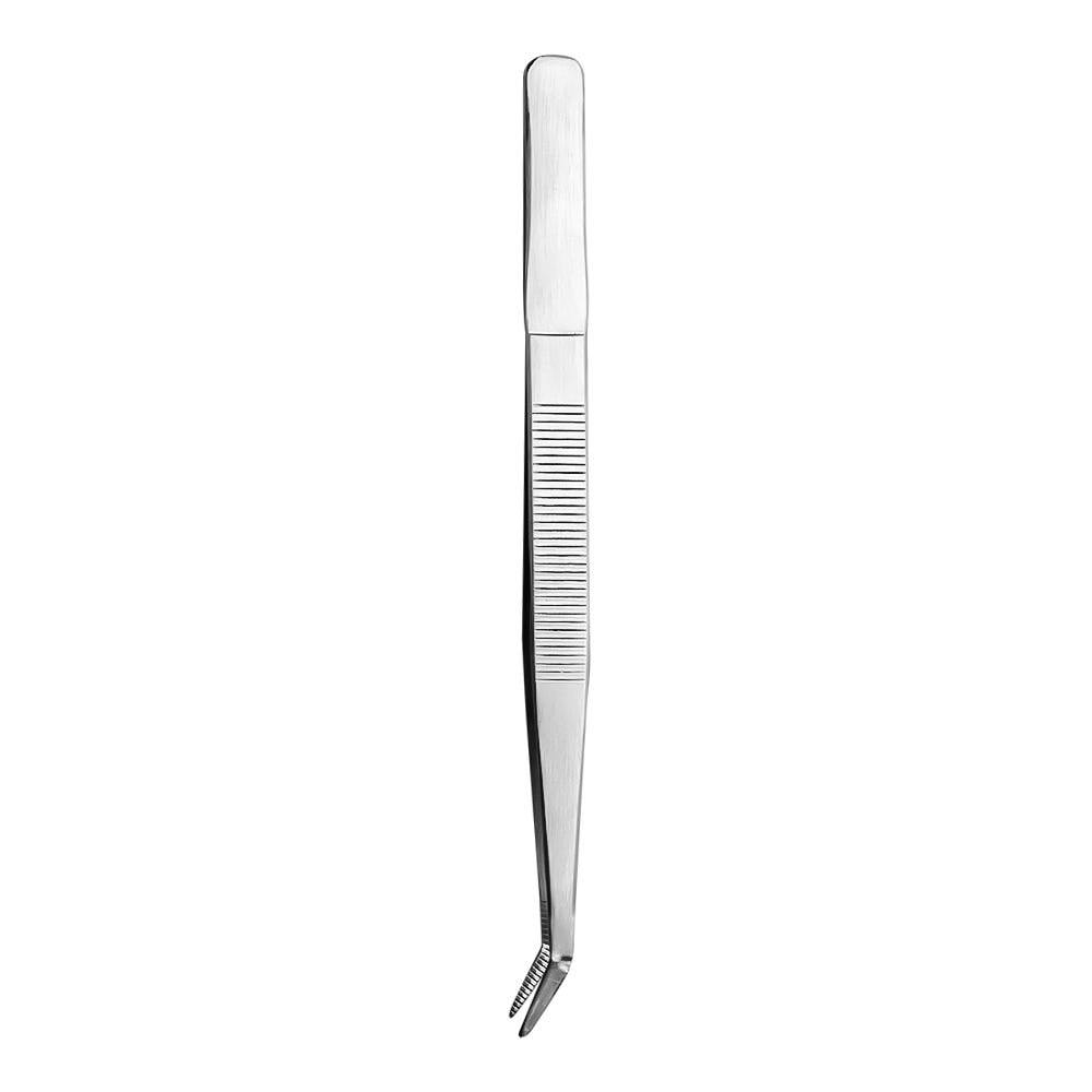 Pinza con punta curva de precisión de acero inoxidable 15 cm PL TTC Qualité Premium
