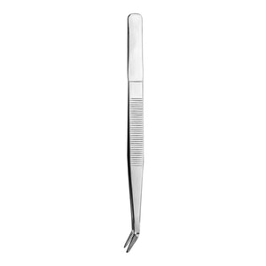 Pinza con punta curva de precisión de acero inoxidable 15 cm PL TTC Qualité Premium