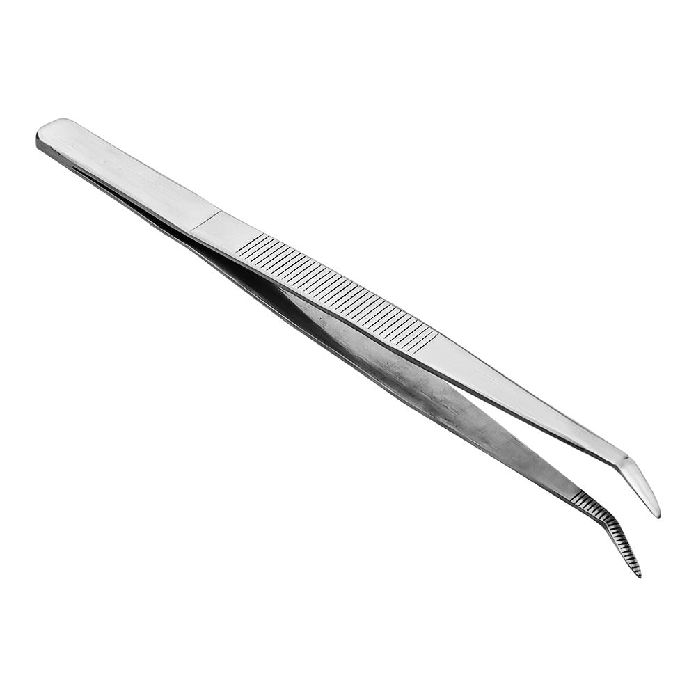 Pinza con punta curva de precisión de acero inoxidable 15 cm PL TTC Qualité Premium