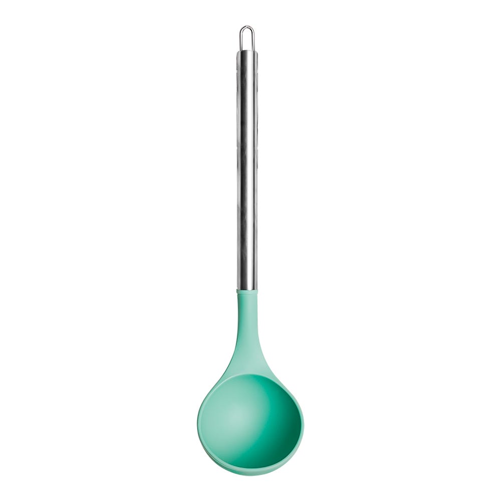 Cucharón de acero y punta de silicón varios colores ATU02D Home Sweet Home