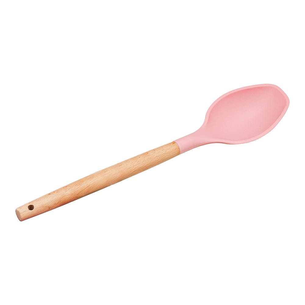 Cuchara de madera y punta de silicón varios colores ATU03E Home Sweet Home