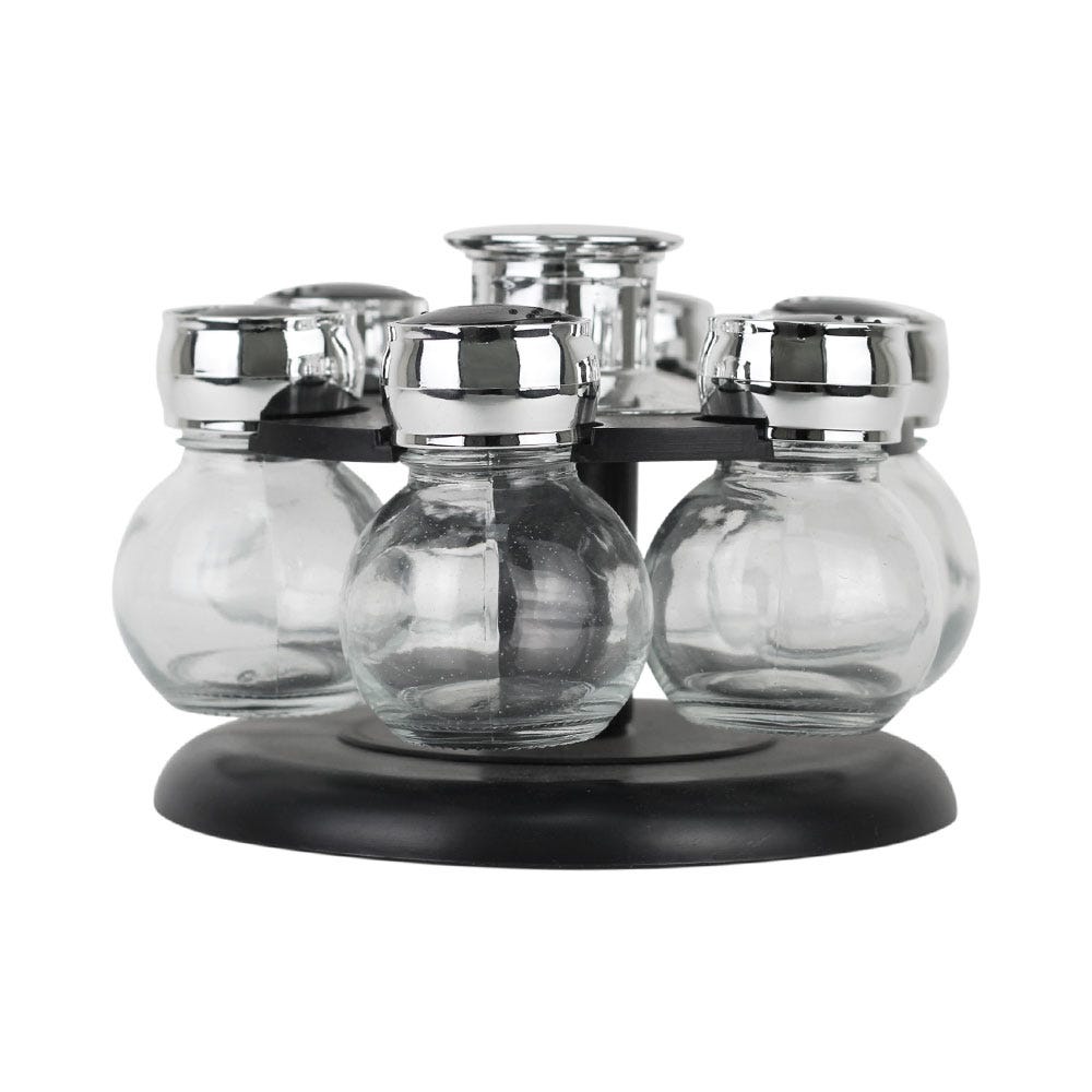 Set de 6 especieros con base circular