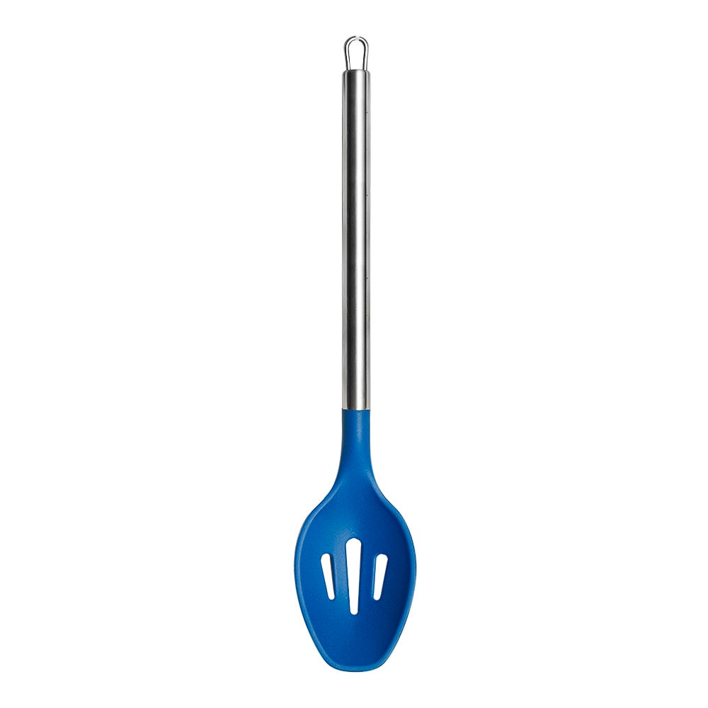 Cuchara ranurada de acero y punta de silicón varios colores ATU05D Home Sweet Home