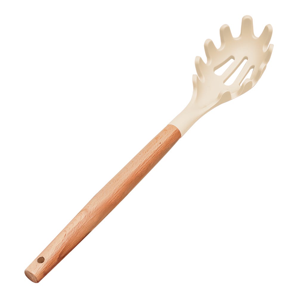 Cucharón para spaguetti de madera y punta de silicón ATA24111E Home Sweet Home