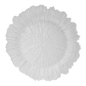 Plato base de plástico blanco perlado AP03 Home Sweet Home
